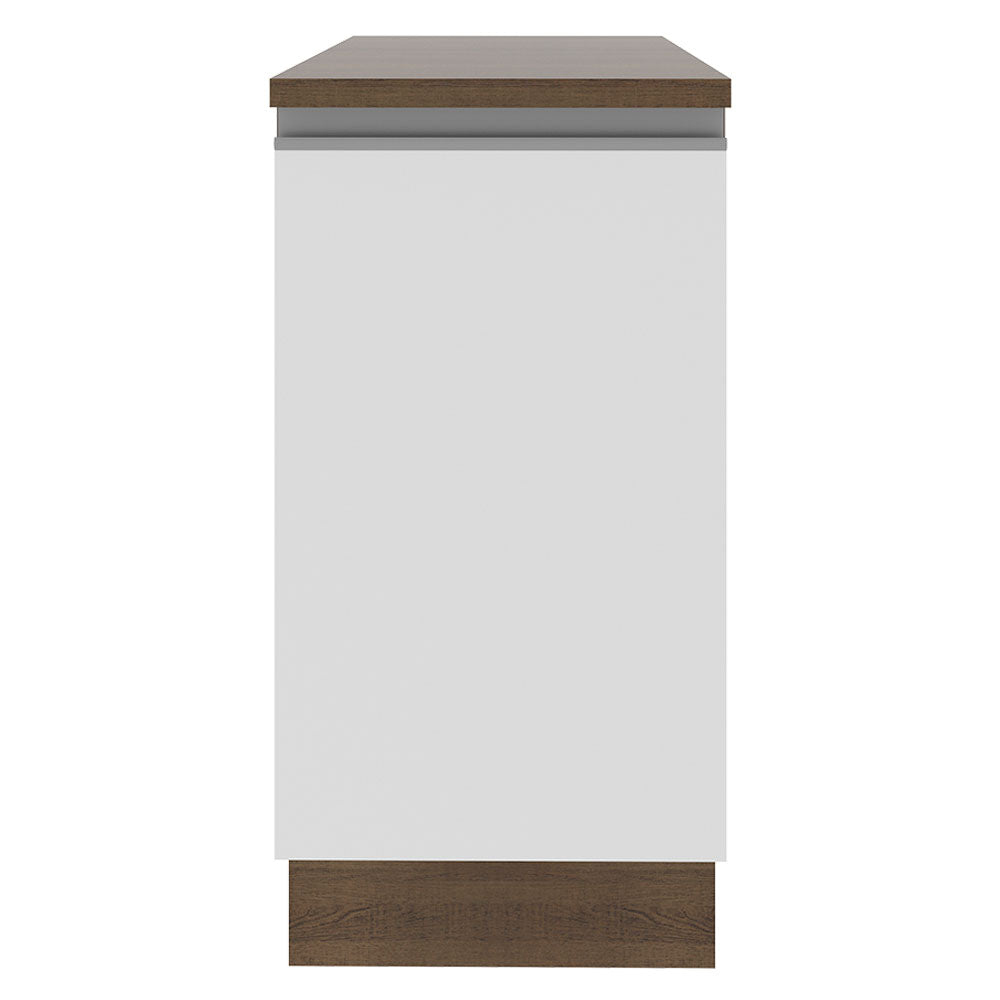 Bajo Mesada 40 cm 1 Puerta Glamy Marrón/Blanco