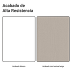 Bajo Mesada 60 cm 3 Cajones Sin Mesada Blanco/Crema Agata Madesa