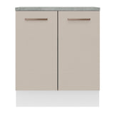 Bajo Mesada 70 cm 2 Puertas Blanco/Crema Agata