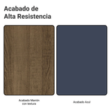 Alacena 100 cm 1 Puerta Vik Marrón/Azul