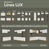 Alacena Cocina 35 cm 1 Puerta Marrón/Blanco Aterciopelado Lux Madesa
