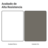 Despensero 40 cm 2 Puertas e 2 Nichos Blanco/Gris Vik Madesa