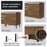 Combo completo de Cocina Esquinera Madesa Glamy 549cm MM 01