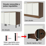 Combo completo de Cocina Esquinera Madesa Lux 566cm MB 01