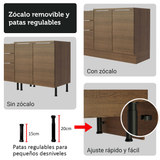 Combo completo de Cocina Esquinera Madesa Stella 549cm MM 01