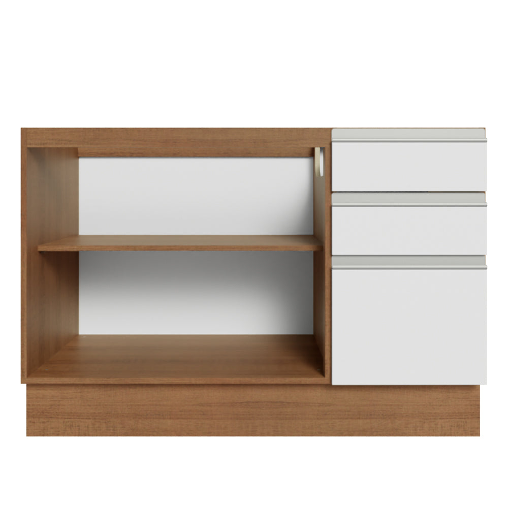 Isla de Cocina con Tapa y bajo mesada Madesa Glamy 120 MB