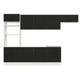 Combo completo de Cocina, 330cm, Blanco Negro Agata 01