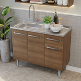Combo de Cocina 105cm con Bacha de acero inoxidable MG Emilly Madesa 04 MG