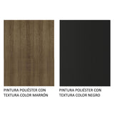 Combo completo de Cocina 229cm Marrón/Negro Emilly Madesa 07