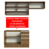 Combo de Cocina Madesa Glamy 200cm MM 08
