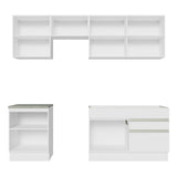 Combo completo de Cocina 240cm Blanco Glamy Madesa 08