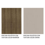Combo completo de Cocina 235 cm 10 Puertas 2 Cajones Marrón/Crema Gourmet Madesa