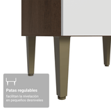 Combo completo de Cocina 285 cm Marrón/Blanco Lille Madesa 01