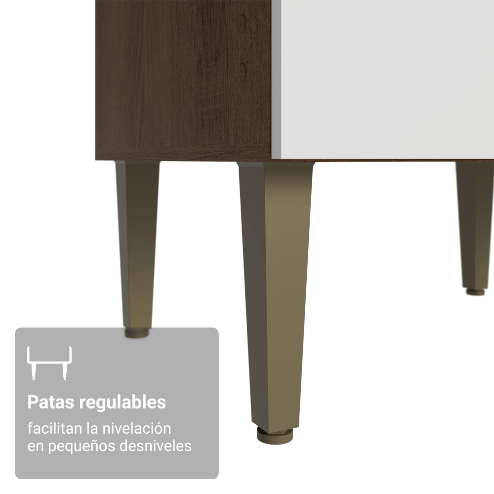 Combo completo de Cocina 305 cm Marrón/Blanco Lille Madesa 01