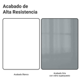 Combo de Cocina Compacta 180cm Blanco/Gris Lux Madesa 01