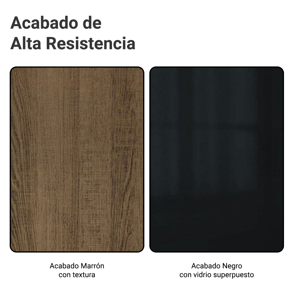 Combo completo de Cocina 240cm Marrón/Negro Lux Madesa 03