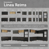 Combo de Cocina 250 cm Reims Negro 10