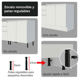 Combo de Cocina 100% MDF 310 cm Smart Blanco 01