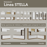 Combo completo de Cocina con Cristalero 270 cm Madesa Stella MB 11