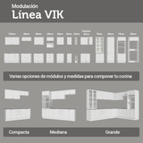 Cocina Compacta 180 cm Vik Blanco 03