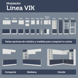 Cocina Compacta 180 cm Vik Blanco/Azul 05