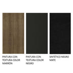 Juego de Comedor 4 Sillas Marrón/Negro Cali Madesa