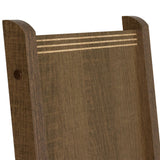 Juego de Comedor Madesa Débora con 4 Sillas - Tapa Redonda de Cristal Marrón/Negro