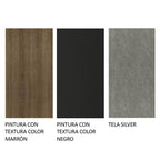Juego de Comedor 4 Sillas Marrón/Negro/Silver Ashley Madesa