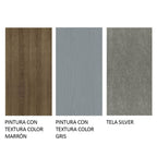 Juego de Comedor 4 Sillas Marrón/Gris/Silver Ashley Madesa