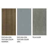 Juego de Comedor Mesa con Tapa de Madera 4 Sillas Marrón/Gris/Plata Ashley Madesa
