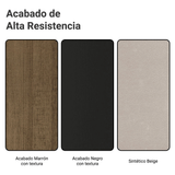 Juego de Comedor Mesa Tapa de Madera 4 Sillas Marrón/Negro/Imperial Fiona Madesa