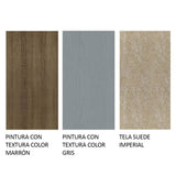 Juego de Comedor Mesa con Tapa de Madera 4 Sillas Marrón/Gris/Imperial Keila Madesa