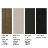 Juego de Comedor Mesa con Tapa de Vidrio 4 Sillas Marrón/Crema/Beige Tifani Madesa