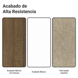 Juego de Comedor Madesa Luciana Mesa Tapa de Madera con 6 Sillas Marrón/Blanco/Imperial