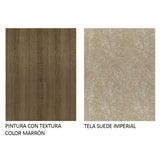 Juego de Comedor Mesa Tapa de Madera 6 Sillas Marrón/Imperial Renata Madesa