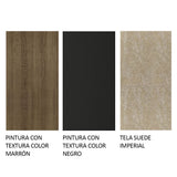 Juego de Comedor Mesa Tapa de Madera 6 Sillas Marrón/Negro/Imperial Renata Madesa