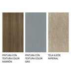 Juego de Comedor Renata Mesa Rectangular Tapa de Madera con 6 Sillas Marrón/Gris/Imperial Madesa