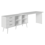 Mesa Gamer em L 3 Cajones Blanco Lisboa Madesa