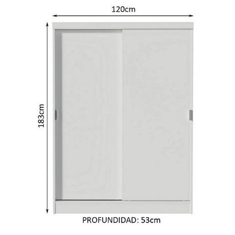 Closet Luke Madesa 2 Puertas Corredizas