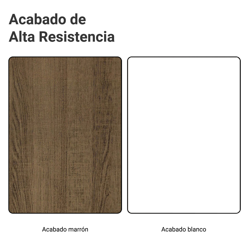 Bajo Mesada 50 x 60 cm 1 Puerta (Sin Mesada) Marrón/Blanco Stella