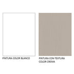 Combo completo de Cocina 270 cm 8 Puertas 3 Cajones Sin Mesada Blanco/Crema Agata Madesa 07