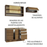 Combo de Cocina Madesa Glamy 200cm MM 08
