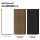 Combo completo de Cocina Compacta Madesa Glamy 220cm Blanco/Negro/Marrón 02