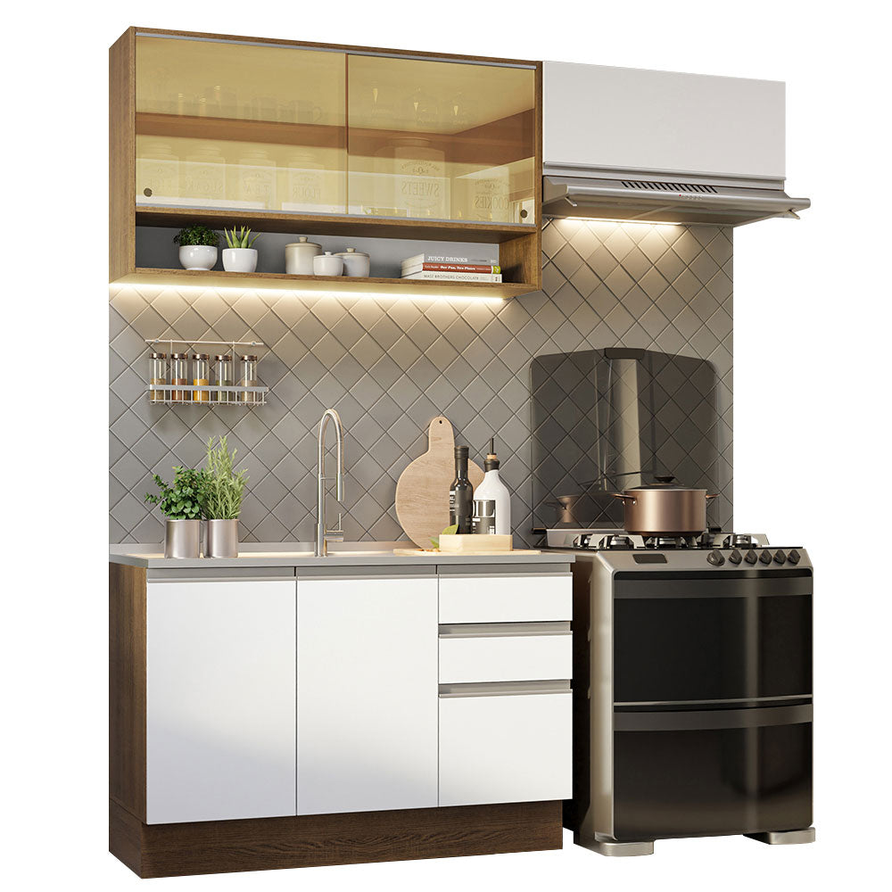 Combo de Cocina Madesa Glamy 200cm MB 08