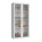 Cristalero 70 cm 2 Puertas sin Patas Blanco/Blanco Línea Estándar Madesa