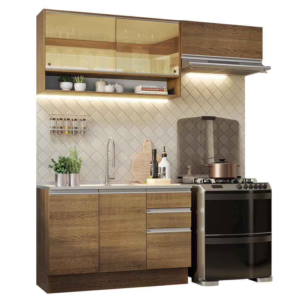 Combo de Cocina Madesa Glamy 200cm MM 08