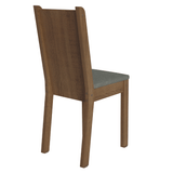 Juego de 6 Sillas 4290 Marrón/Silver