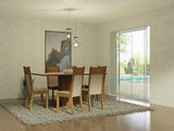 Juego de Comedor Mesa Tapa de Madera 6 Sillas Crema/Marrón/Beige Augusta Madesa
