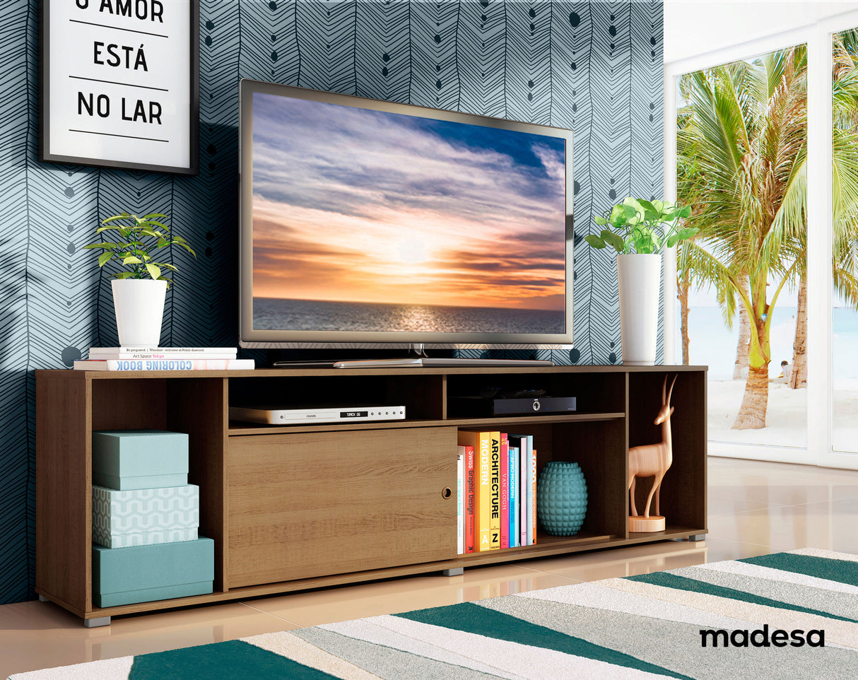 Rack para TV hasta 65 Pulgadas Madesa Cancun Marrón