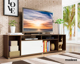 Rack para TV hasta 65 Pulgadas Madesa Cancun Marrón/Blanco